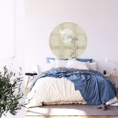 Rund fototapet - Morning flutter