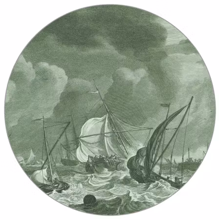 Rund fototapet - The storm