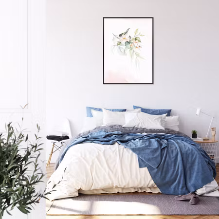Poster med ram - Floral branch
