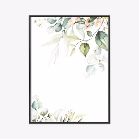 Poster med ram - Floral details