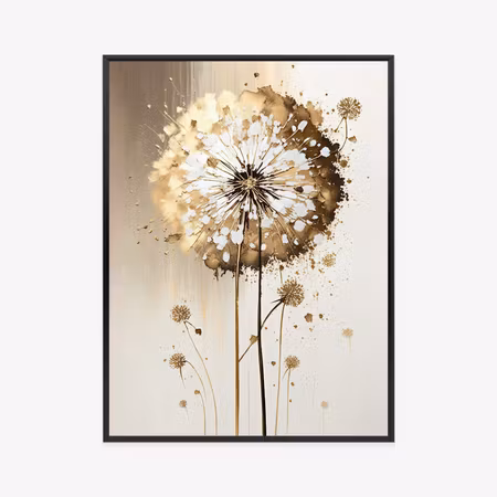 Poster med ram - Golden dandelion