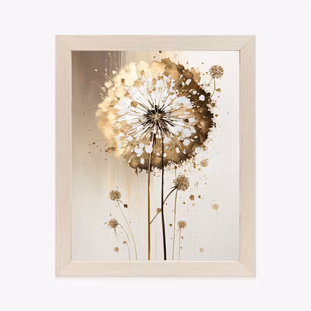 Poster med ram - Golden dandelion