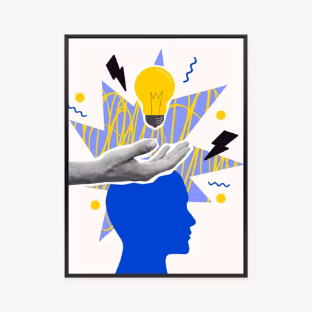 Poster med ram - A striking idea in the style of