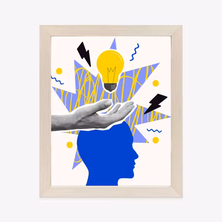 Poster med ram - A striking idea in the style of