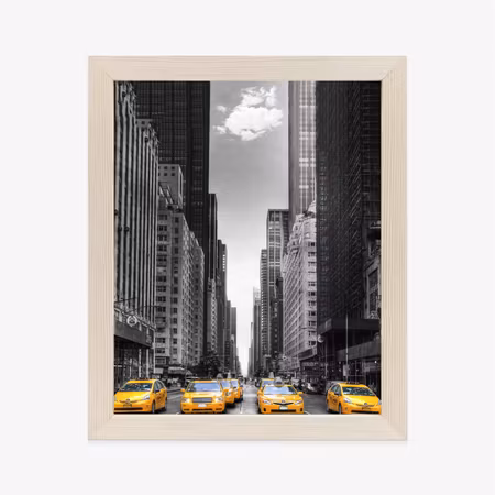 Poster med ram - Black and white new york street