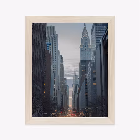 Poster med ram - View of nd street in manhattan