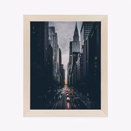 Poster med ram - New york street and architecture
