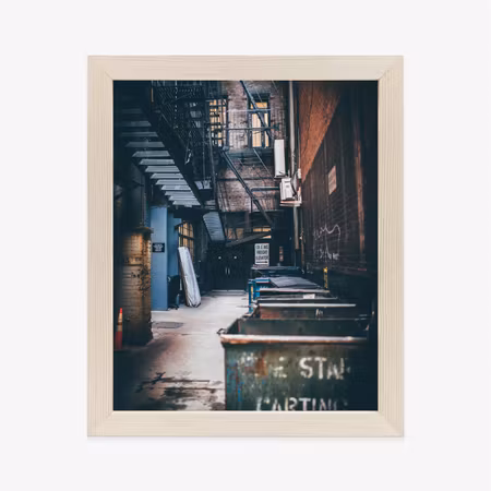 Poster med ram - Street architecture in new york