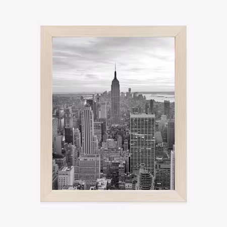 Poster med ram - Empire state building black and