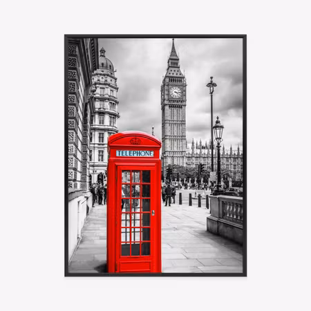 Poster med ram - Big ben in the background of a