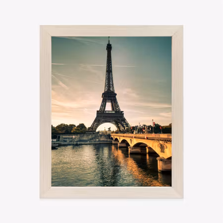 Poster med ram - The seine at the foot of the