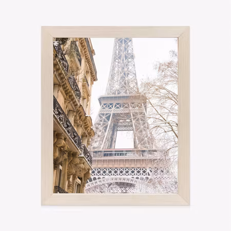Poster med ram - Eiffel tower in paris in winter