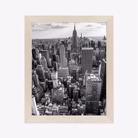 Poster med ram - New york black and white view of