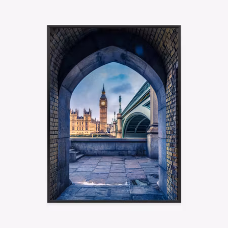 Poster med ram - Big ben and the palace of