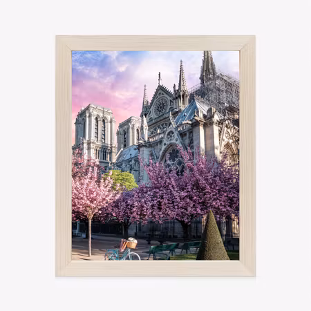 Poster med ram - Notre dame de paris cathedral at