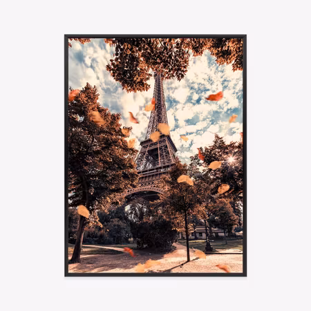 Poster med ram - Paris in autumn colors