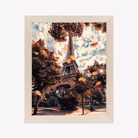 Poster med ram - Paris in autumn colors