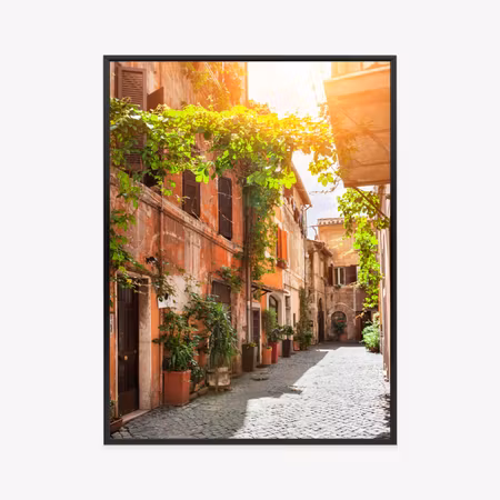 Poster med ram - An atmospheric street in