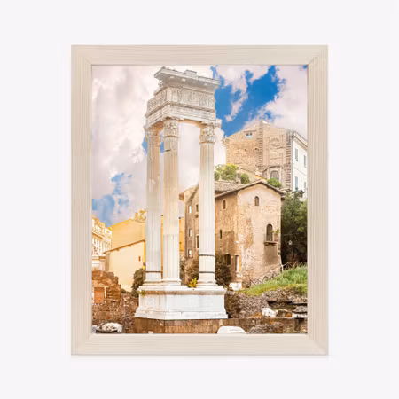 Poster med ram - Column in the temple of apollo