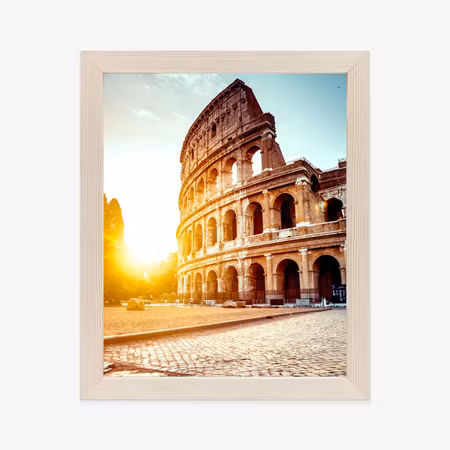 Poster med ram - Ancient colosseum at sunset