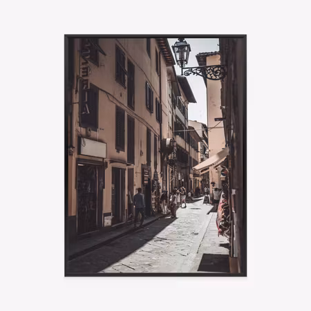 Poster med ram - Street architecture of rome