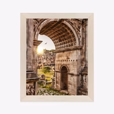 Poster med ram - Architecture of the roman forum