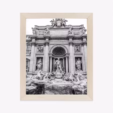 Poster med ram - Trevi fountain in rome with