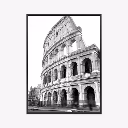 Poster med ram - The ancient colosseum in rome in
