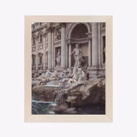 Poster med ram - Fountain in rione trevi rome