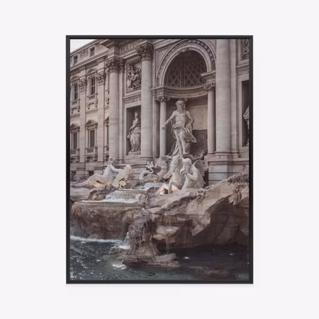 Poster med ram - Fountain in rione trevi rome