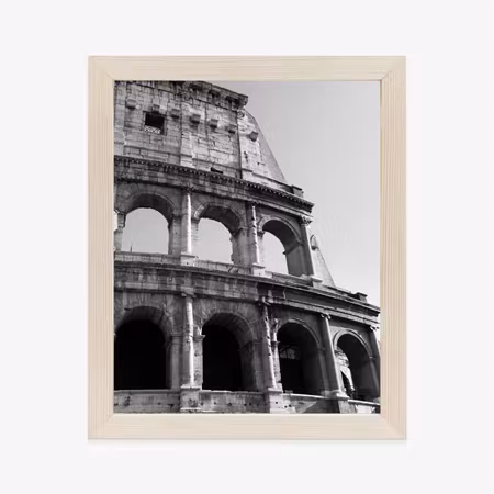 Poster med ram - The roman colosseum in black and
