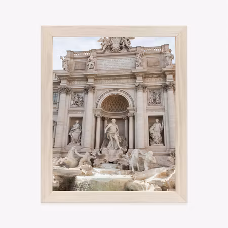 Poster med ram - Roman baroque trevi fountain