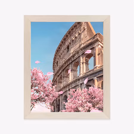 Poster med ram - The colosseum in rome in spring