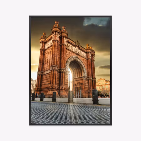 Poster med ram - Arc de triomphe famous building
