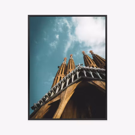 Poster med ram - La sagrada familia church in