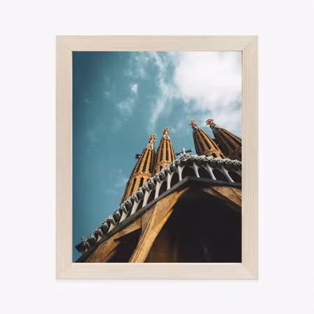 Poster med ram - La sagrada familia church in