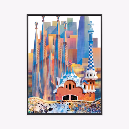 Poster med ram - The famous architecture of