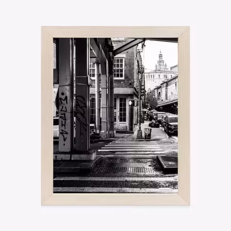 Poster med ram - Black and white architecture on a