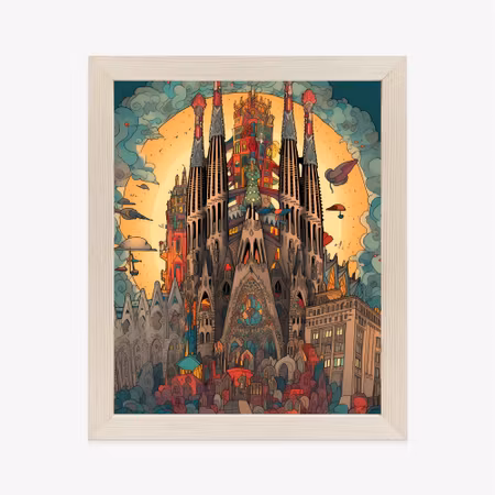 Poster med ram - Abstract concept of the sagrada