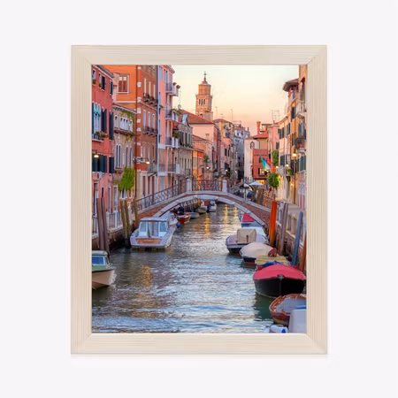 Poster med ram - Romantic canal in the center of