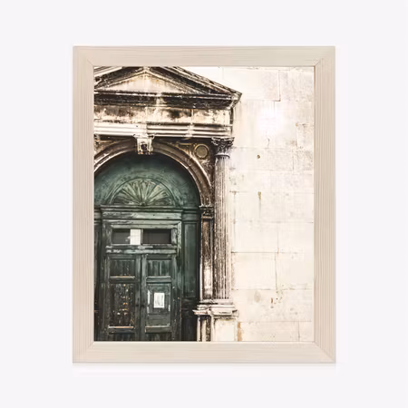 Poster med ram - Old architecture door in venice