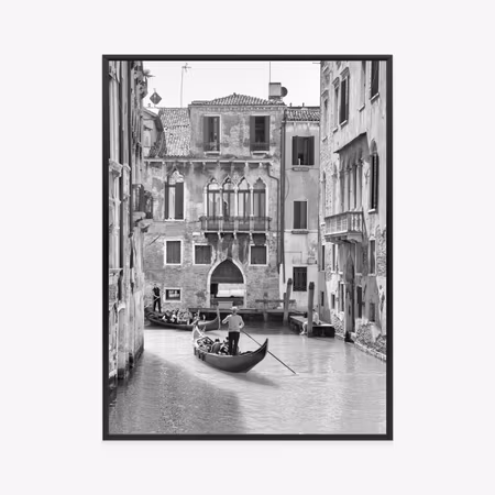 Poster med ram - Venice gondola journey