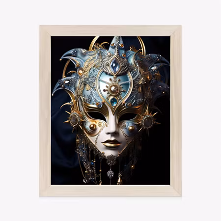 Poster med ram - Venetian carnival mask