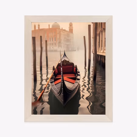 Poster med ram - Gondola against the background of