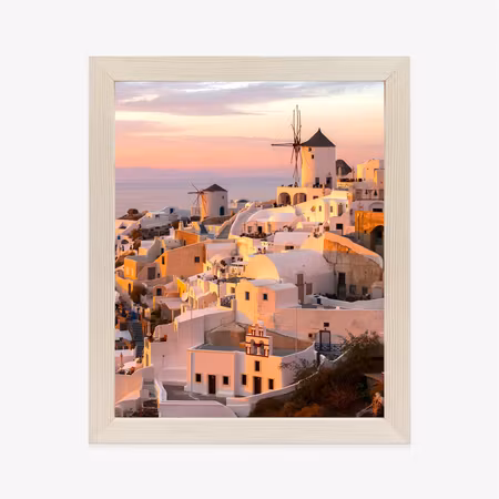Poster med ram - The picturesque town of oia at