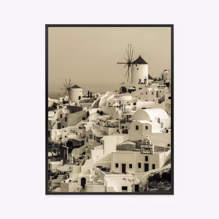 Poster med ram - Typical architecture in the greek
