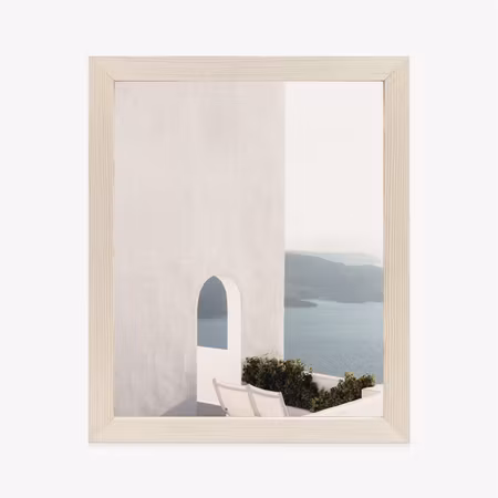 Poster med ram - White architecture in santorini