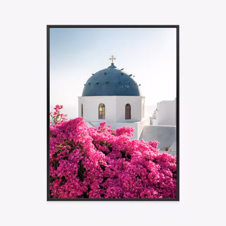 Poster med ram - Typical santorini architecture