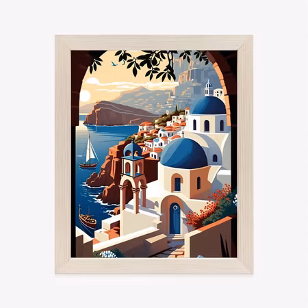 Poster med ram - Illustration of the greek