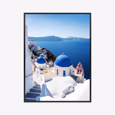 Poster med ram - Traditional white architecture